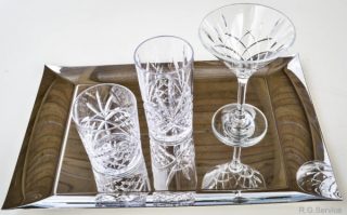 bicchieri eleganti vintage in policarbonato
